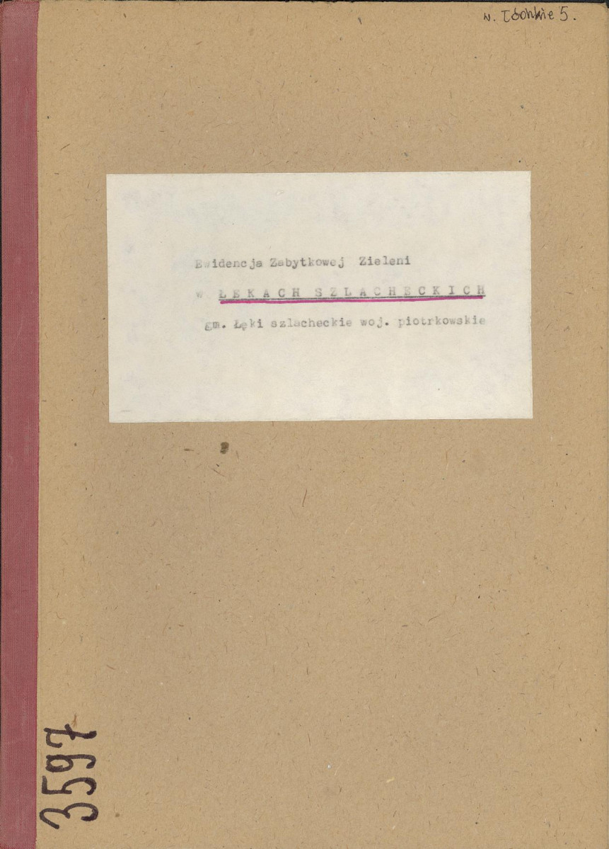 EP - Ewidencja parkowa, skan nr 1