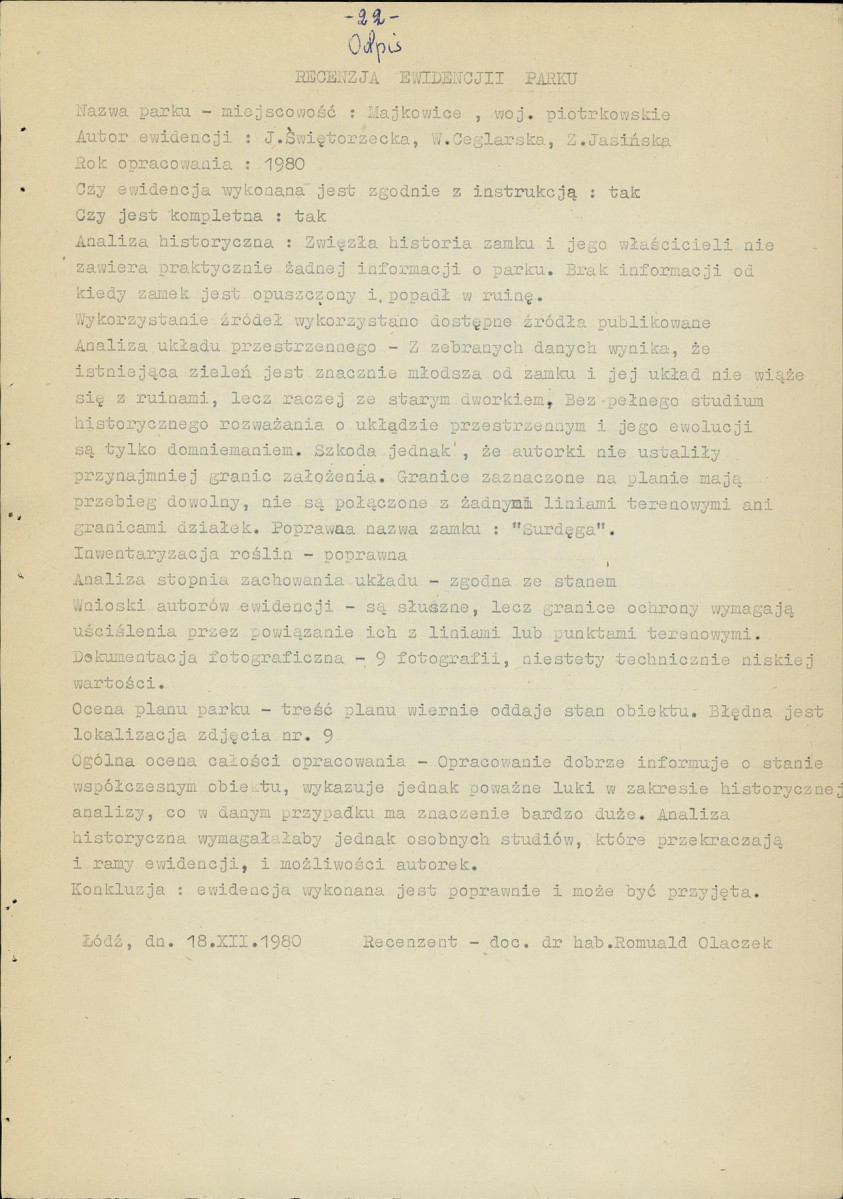 EP - Ewidencja parkowa, skan nr 30