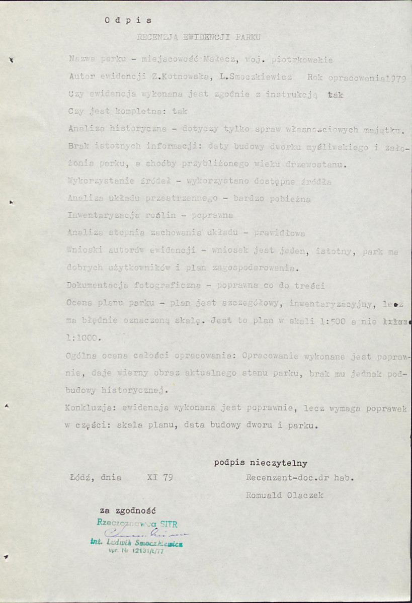 EP - Ewidencja parkowa, skan nr 36