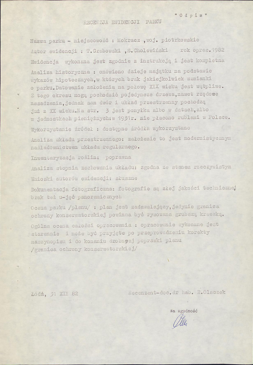 EP - Ewidencja parkowa, skan nr 6