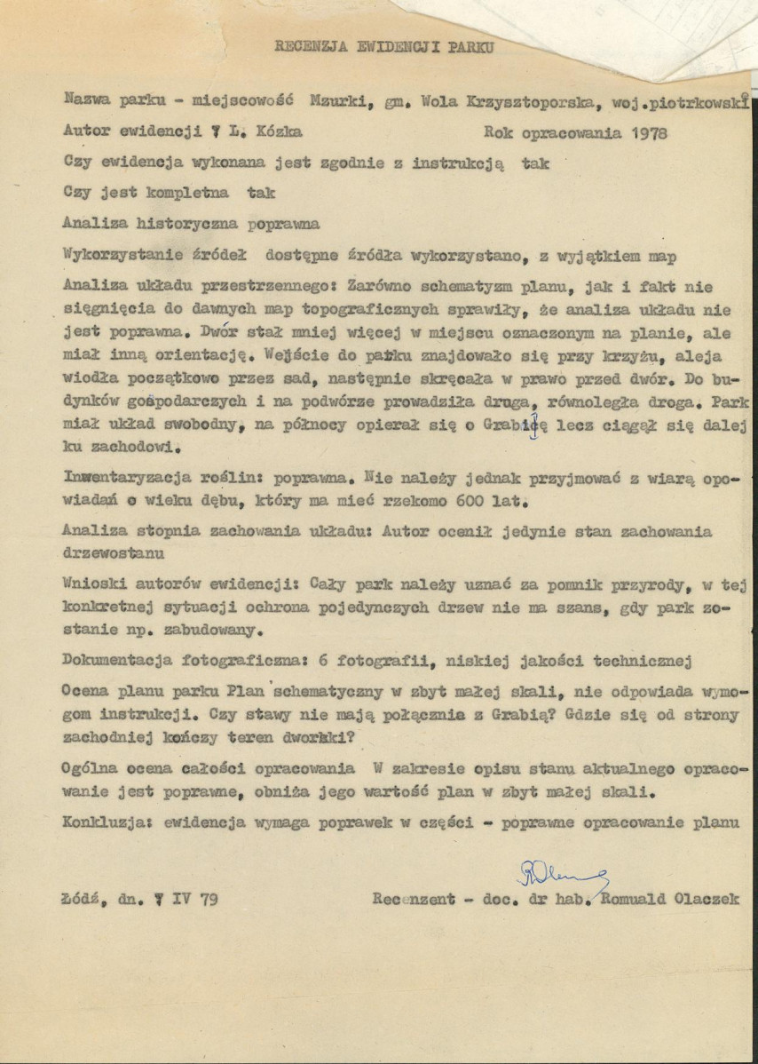 Ewidencja parkowa, skan nr 9