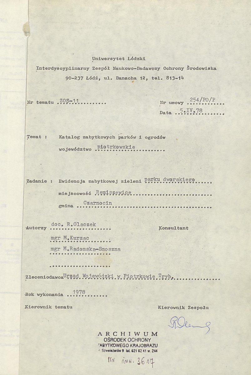 Ewidencja parkowa, skan nr 20