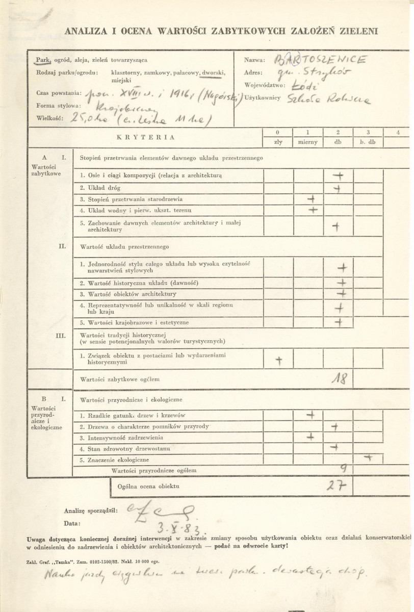 EP - Ewidencja parkowa, skan nr 3