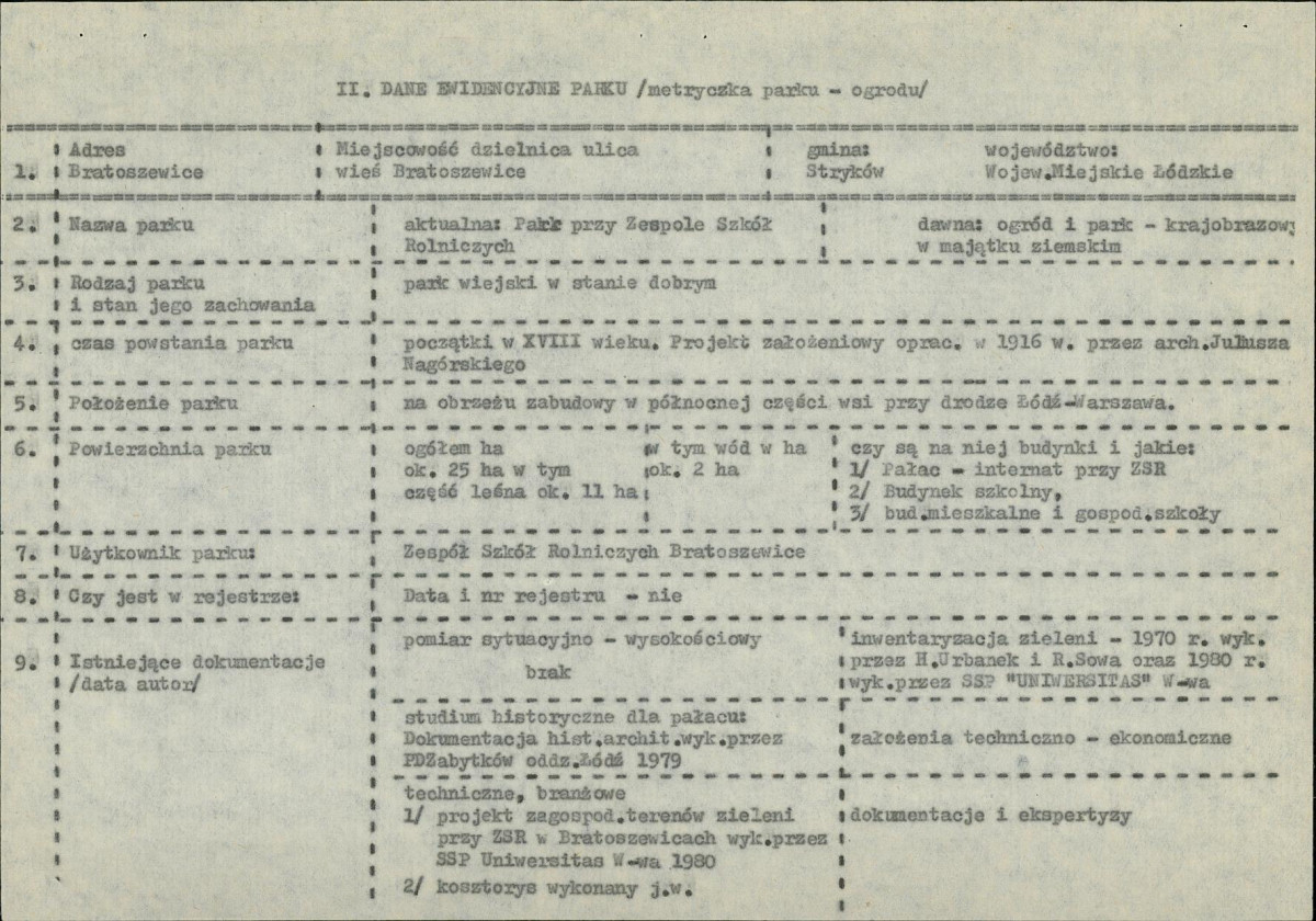 EP - Ewidencja parkowa, skan nr 10