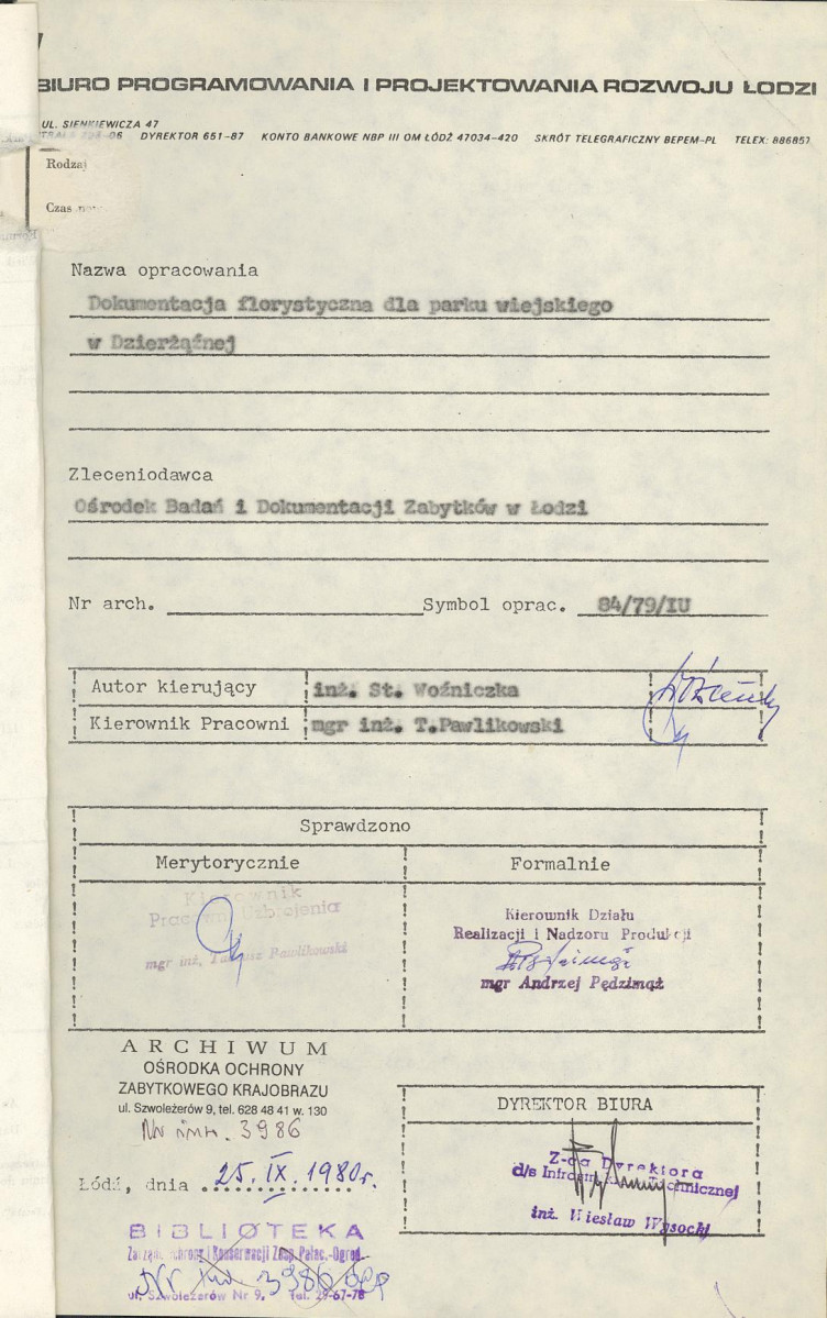 EP - Ewidencja parkowa, skan nr 4