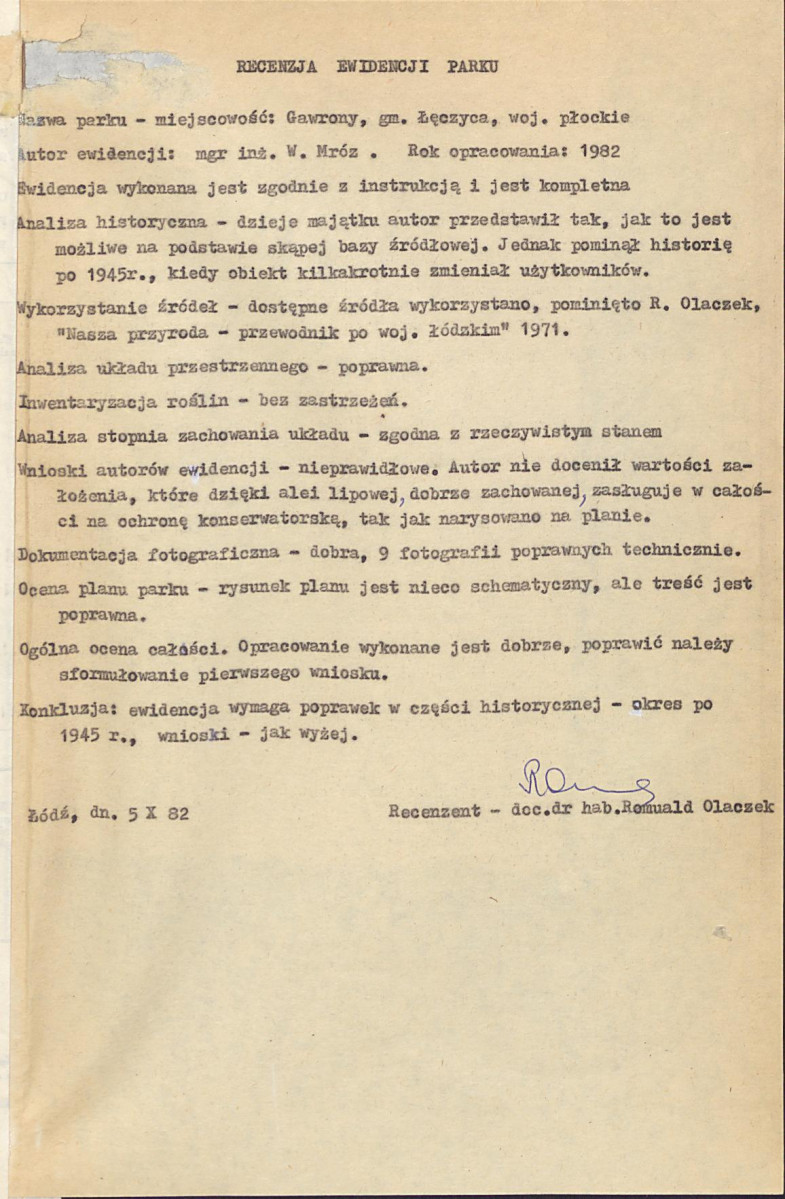 EP - Ewidencja parkowa, skan nr 4