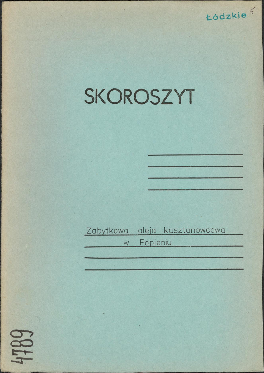 EP - Ewidencja parkowa, skan nr 1