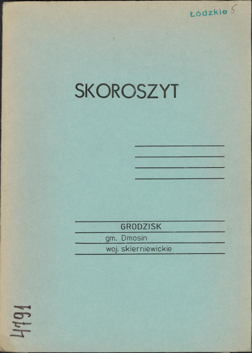 EP - Ewidencja parkowa, skan nr 1