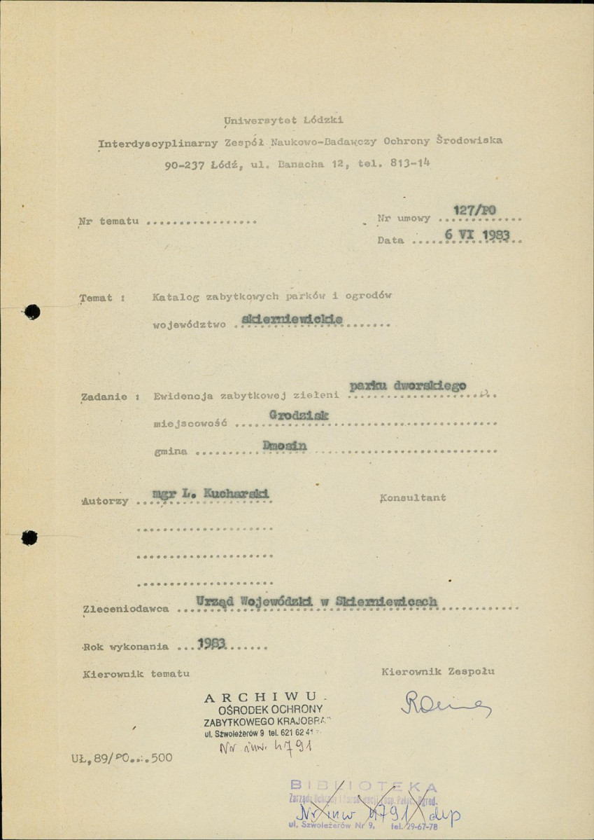 EP - Ewidencja parkowa, skan nr 4