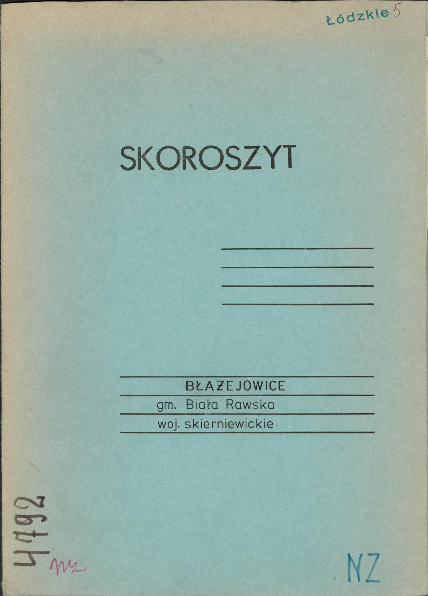 EP - Ewidencja parkowa, skan nr 1