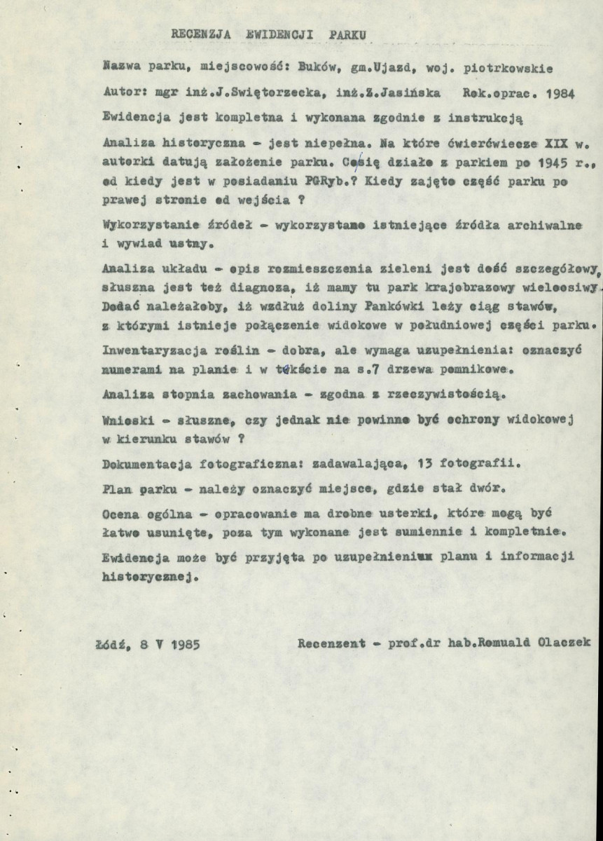EP - Ewidencja parkowa, skan nr 5