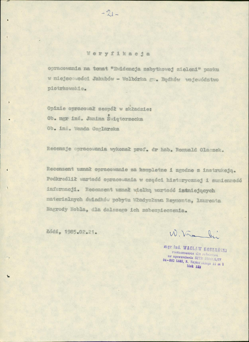 EP - Ewidencja parkowa, skan nr 26