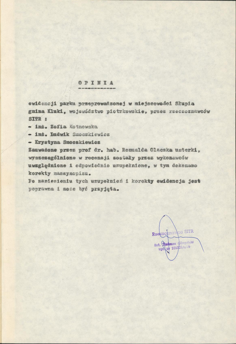 EP - Ewidencja parkowa, skan nr 5
