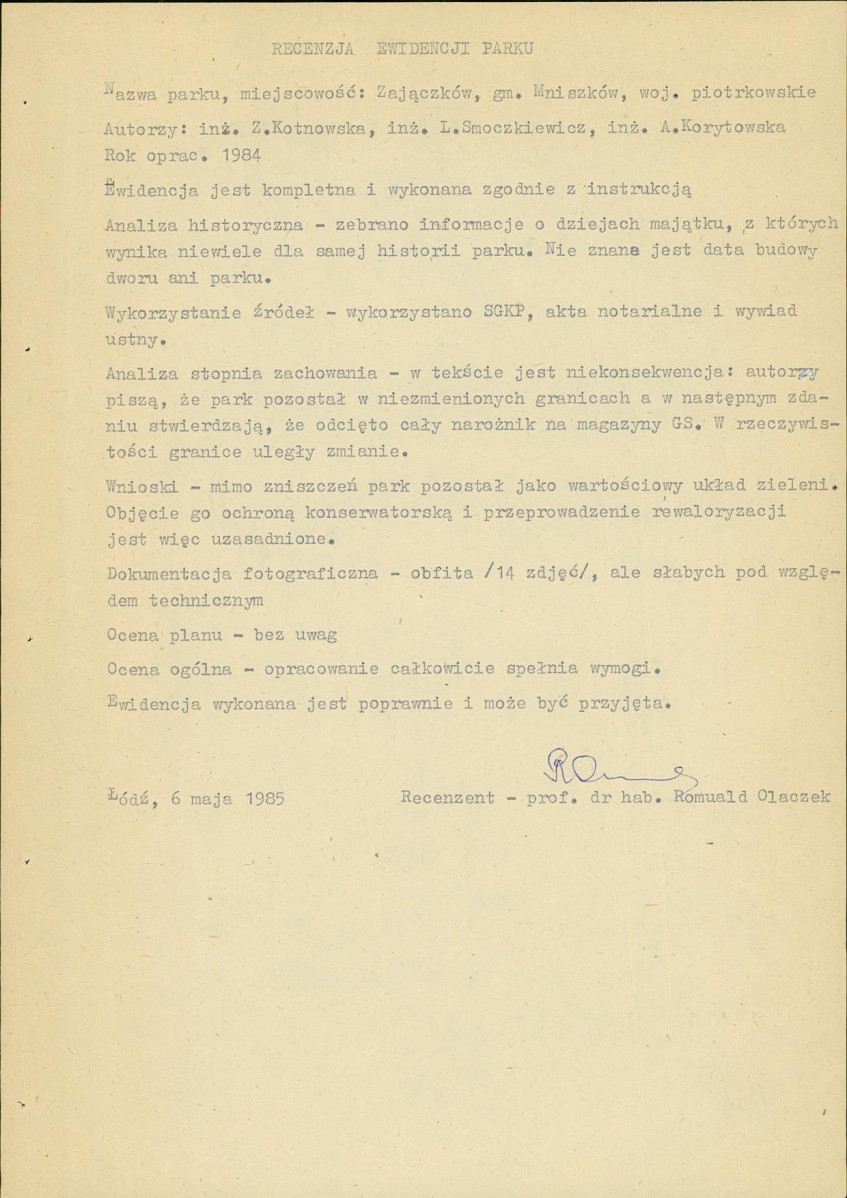Ewidencja parkowa, skan nr 5