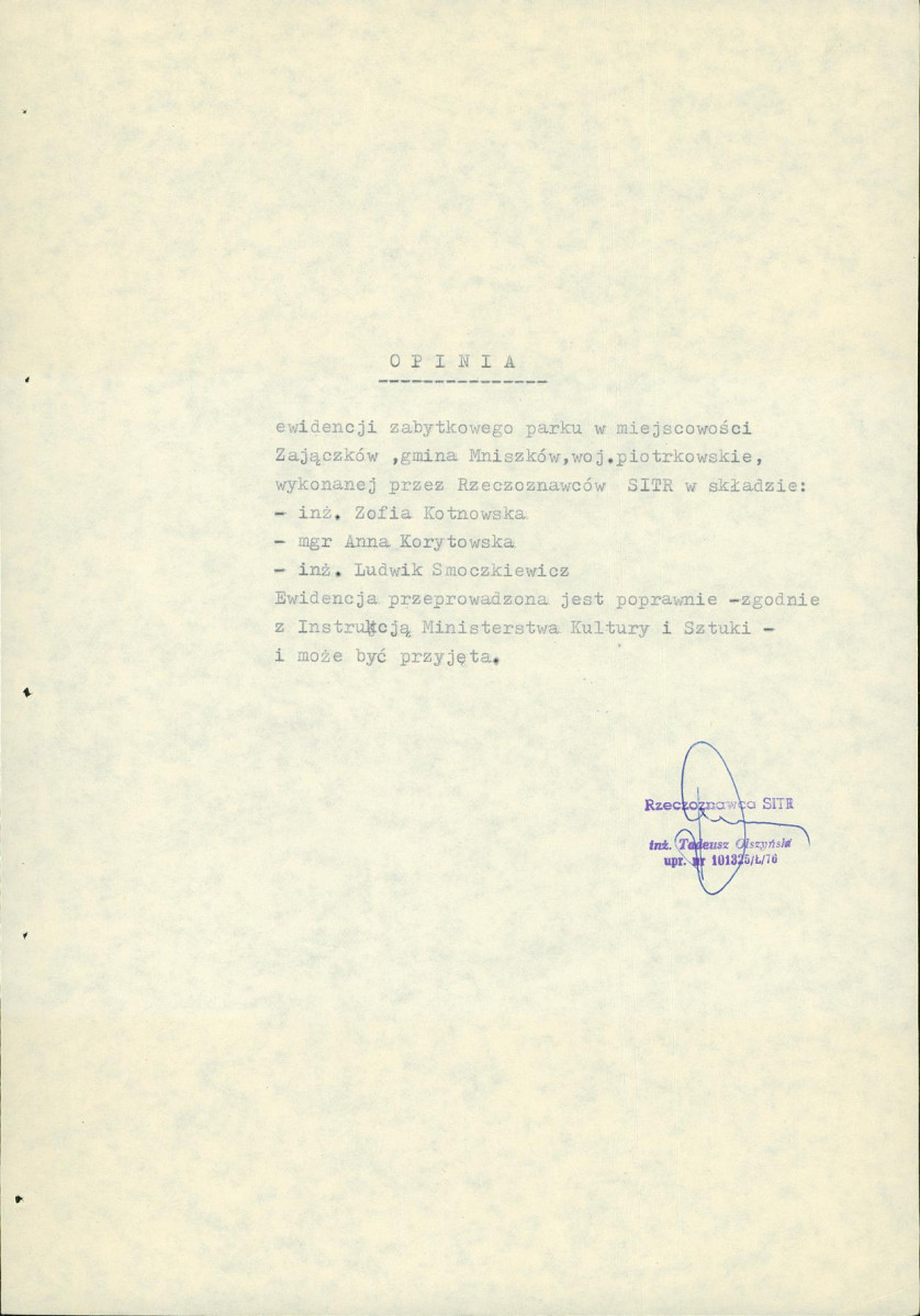 Ewidencja parkowa, skan nr 7