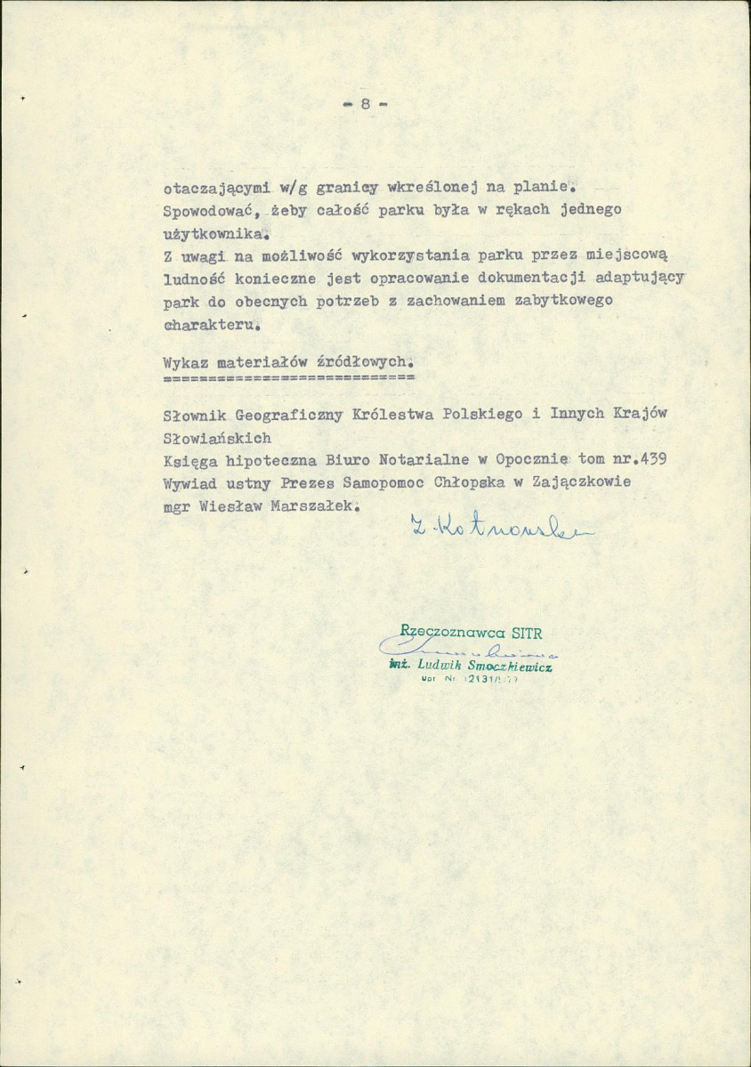 Ewidencja parkowa, skan nr 16