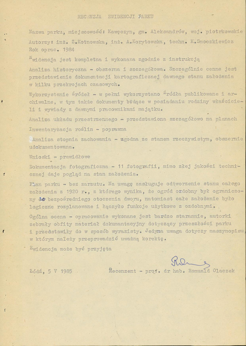 EP - Ewidencja parkowa, skan nr 5