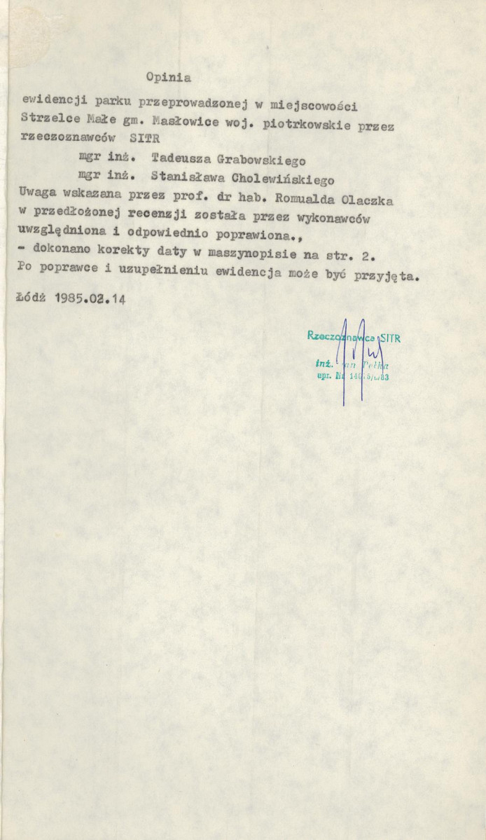 Ewidencja parkowa, skan nr 4