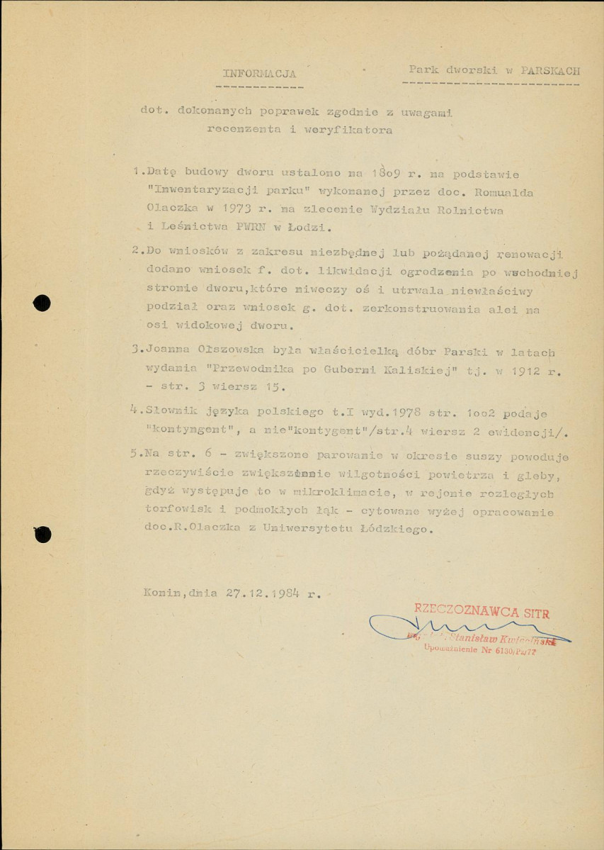EP - Ewidencja parkowa, skan nr 7