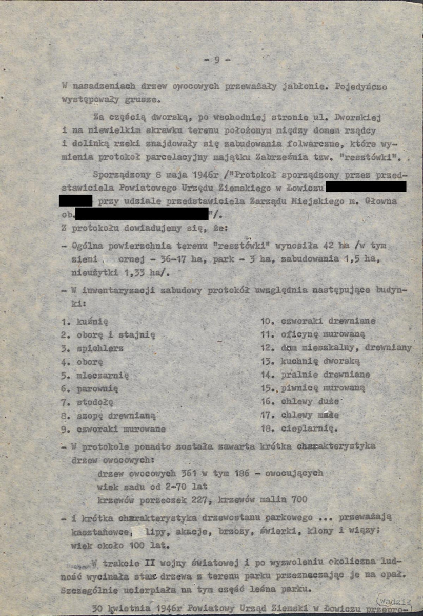 EP - Ewidencja parkowa, skan nr 19
