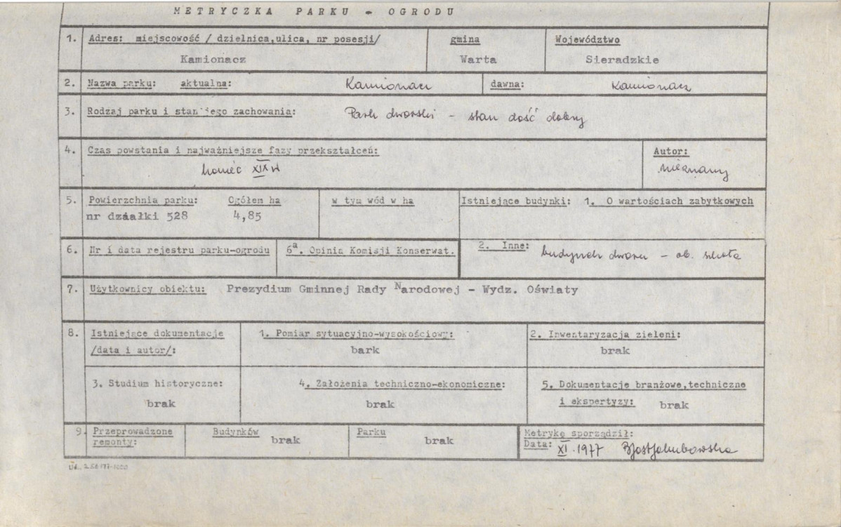 Ewidencja parkowa, skan nr 30