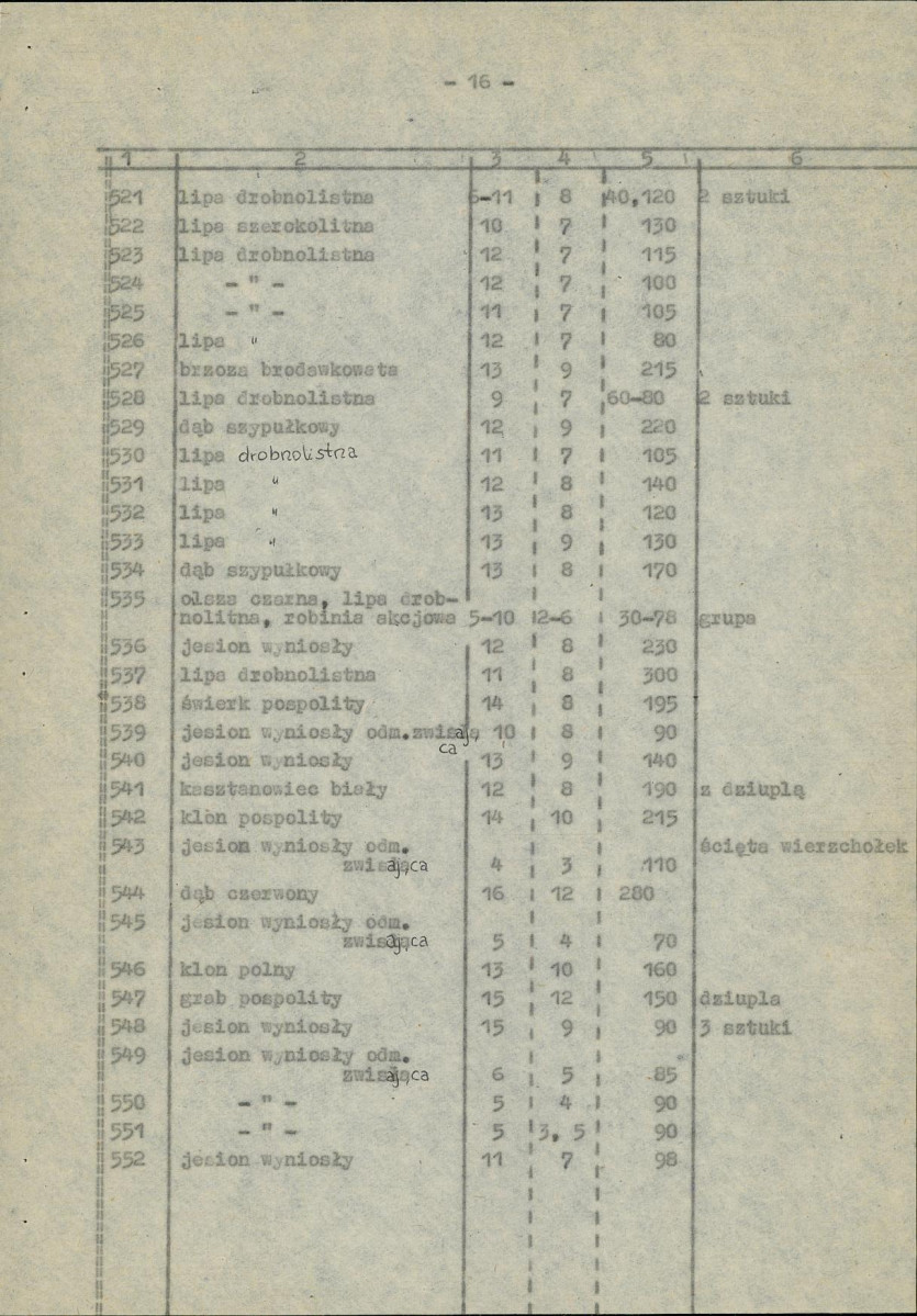 Ewidencja parkowa, skan nr 58