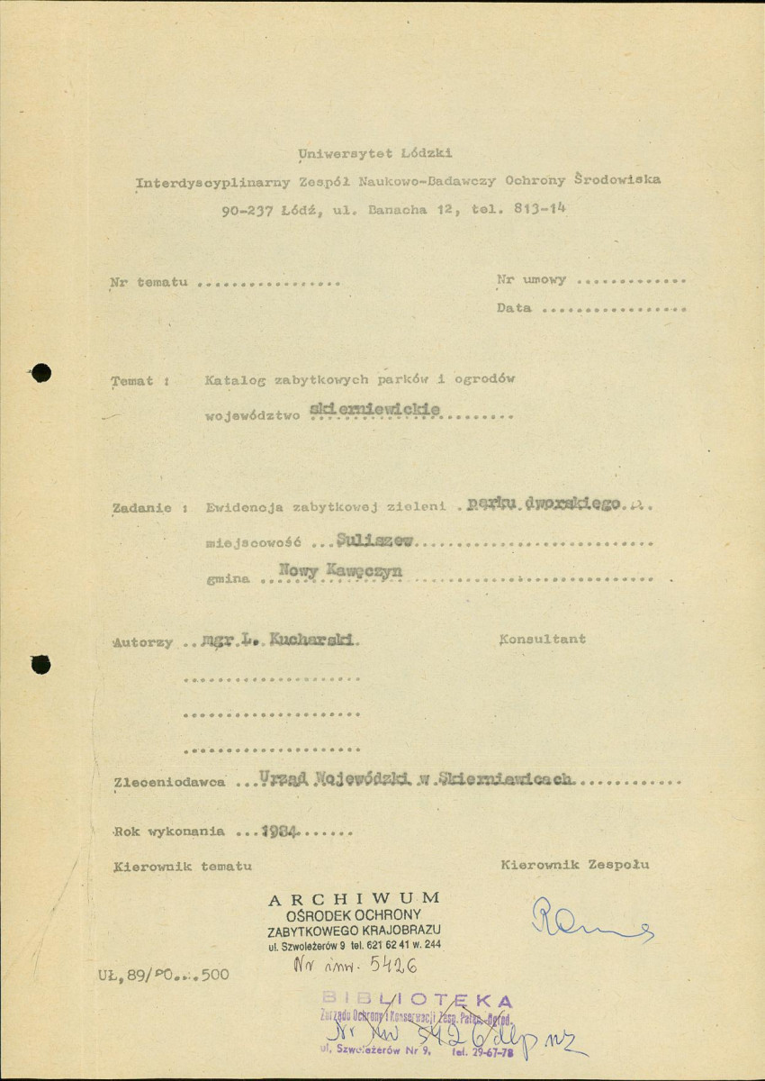 EP - Ewidencja parkowa, skan nr 4