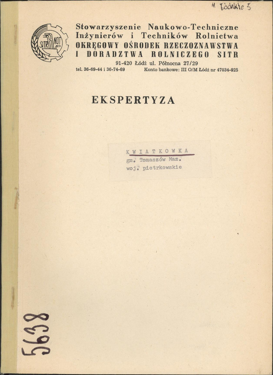 EP - Ewidencja parkowa, skan nr 1