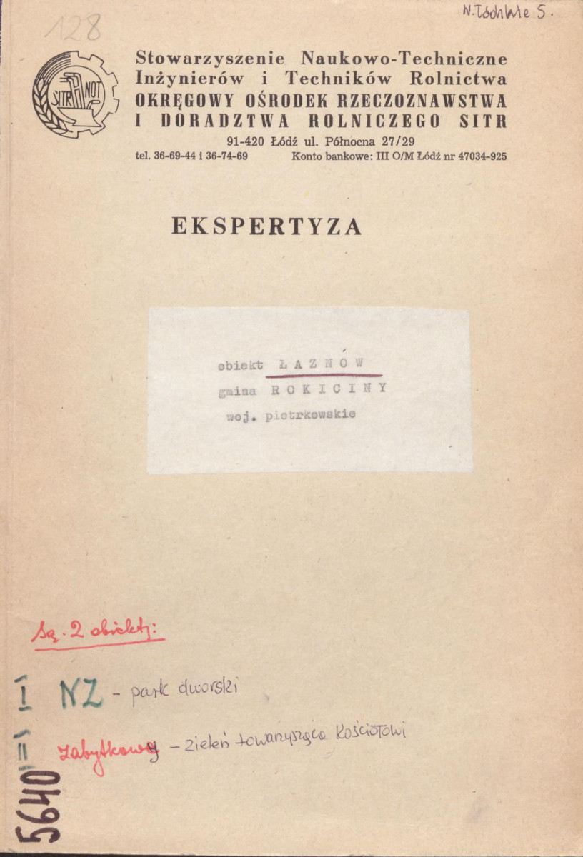 EP - Ewidencja parkowa, skan nr 1