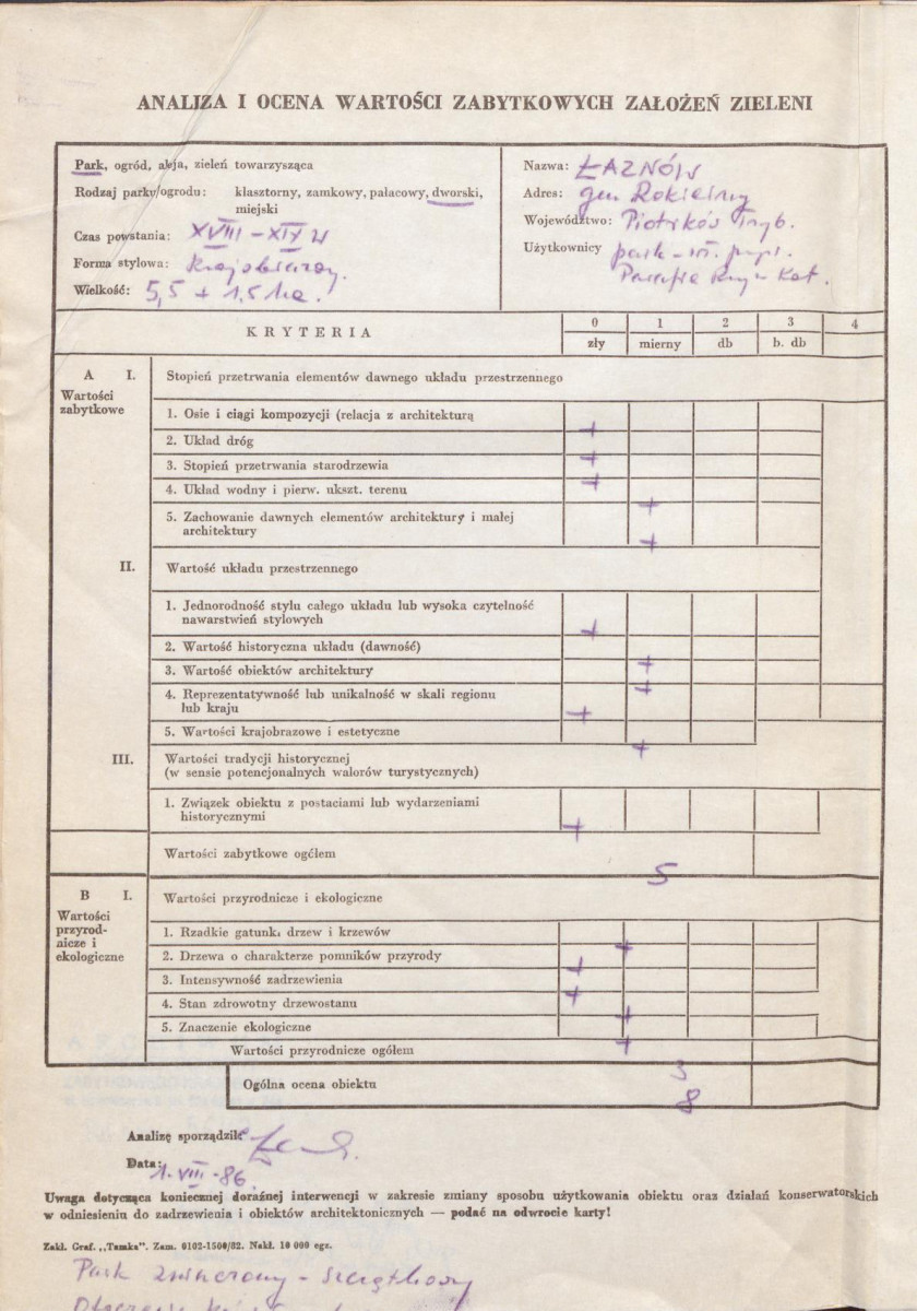 EP - Ewidencja parkowa, skan nr 3