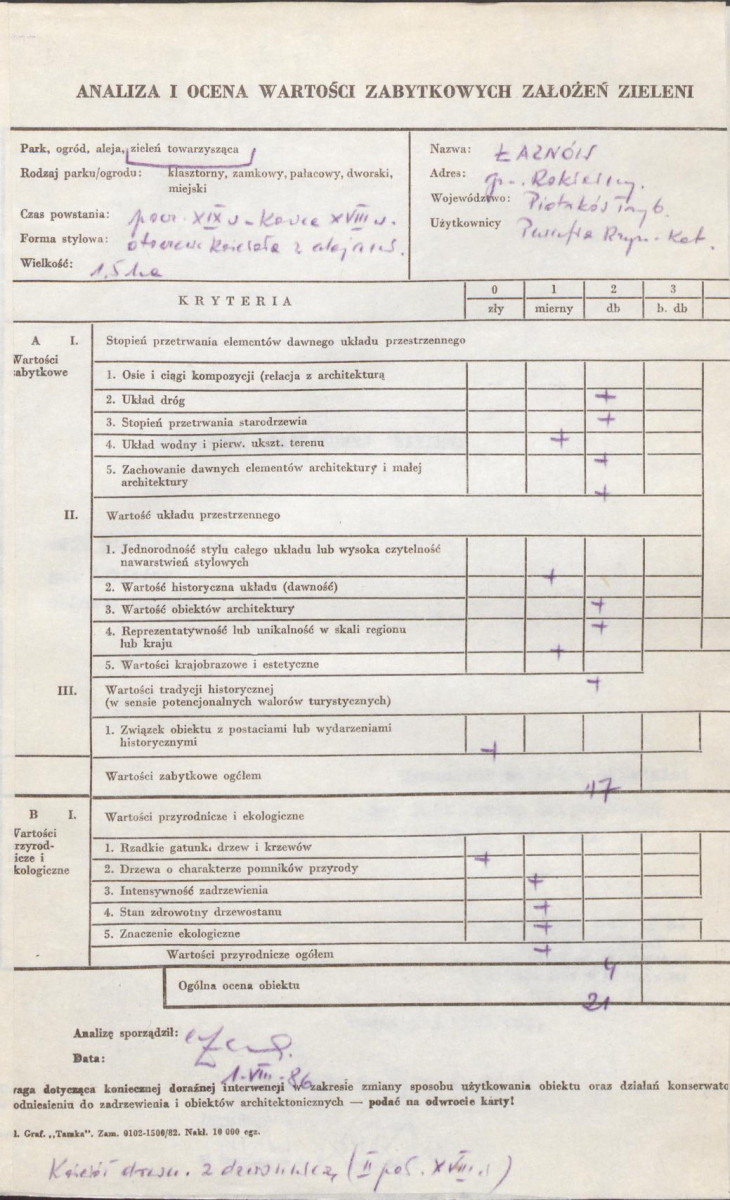 EP - Ewidencja parkowa, skan nr 4