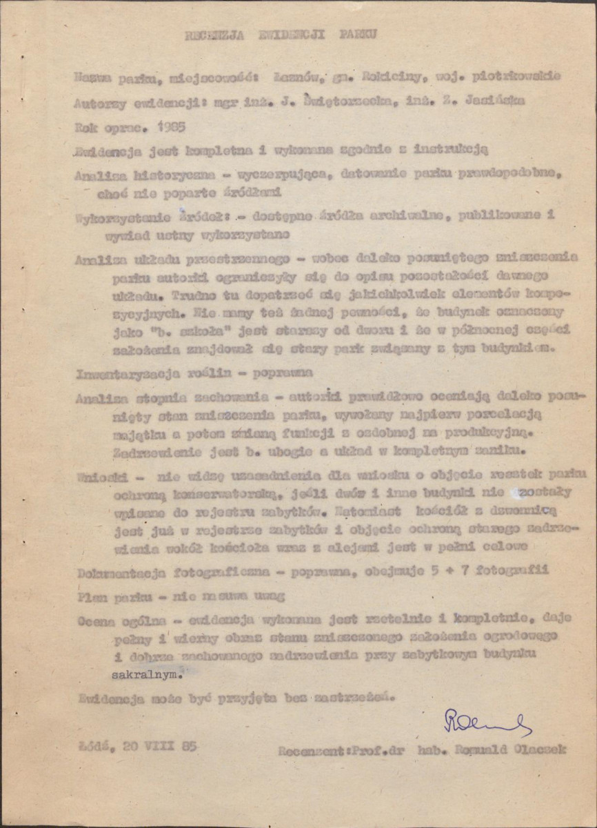 EP - Ewidencja parkowa, skan nr 6