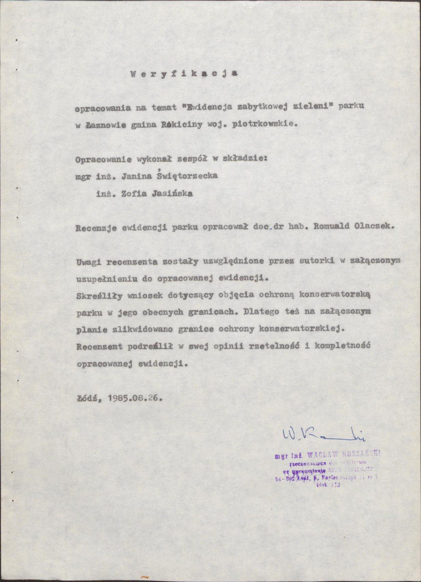 EP - Ewidencja parkowa, skan nr 8