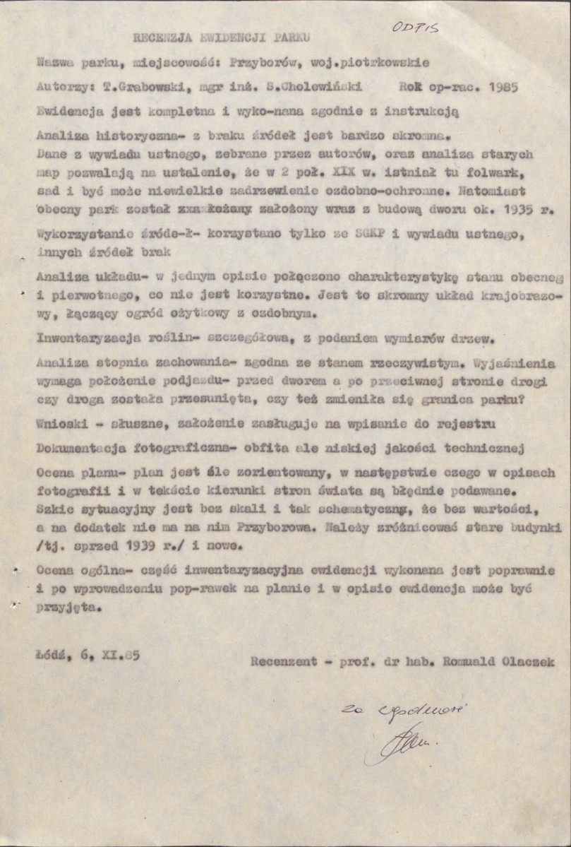 EP - Ewidencja parkowa, skan nr 6
