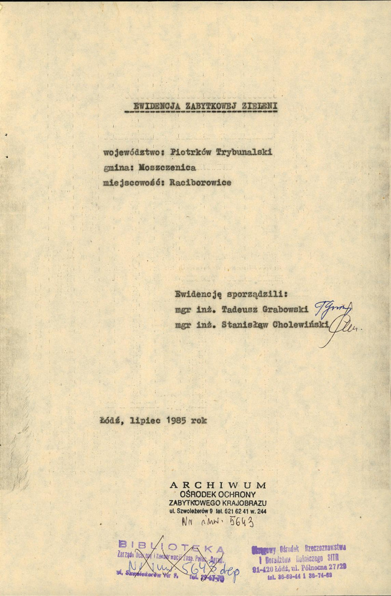 EP - Ewidencja parkowa, skan nr 4