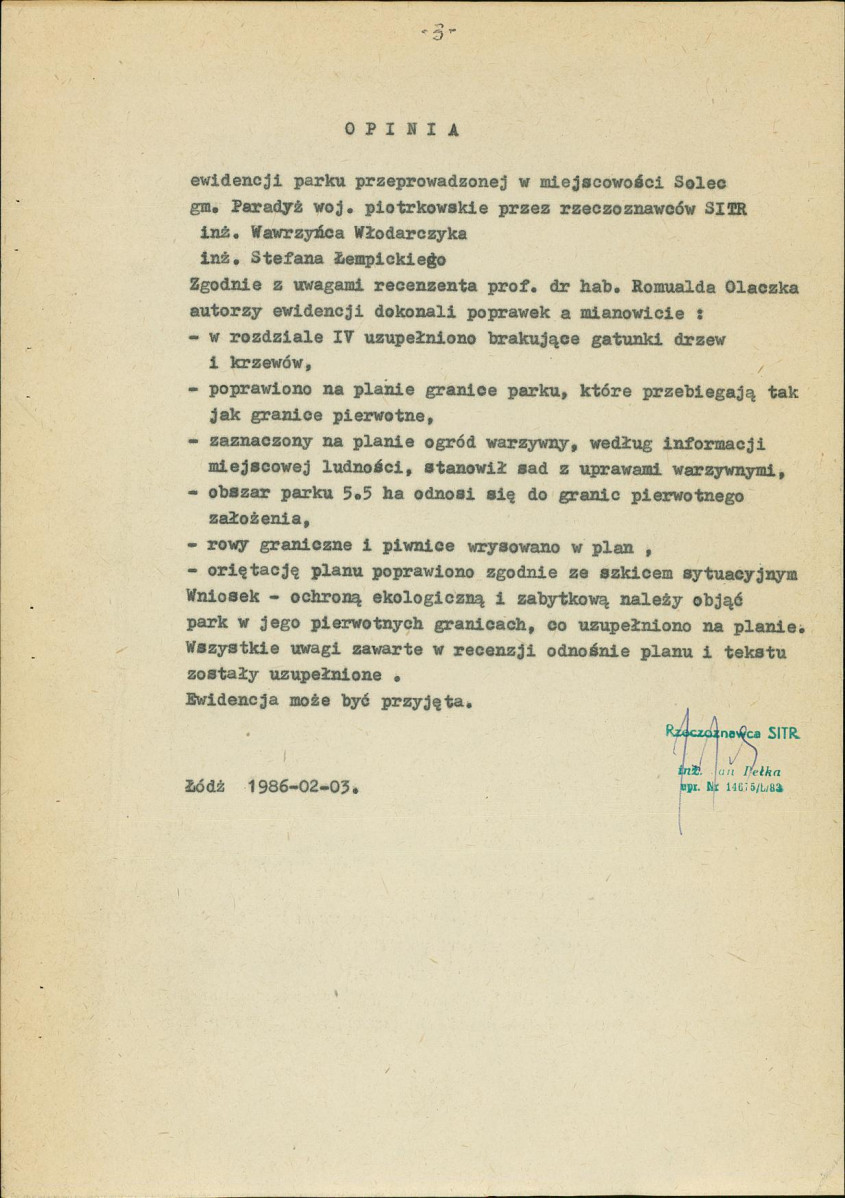 EP - Ewidencja parkowa, skan nr 7