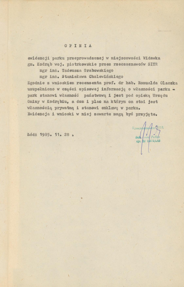 EP - Ewidencja parkowa, skan nr 7