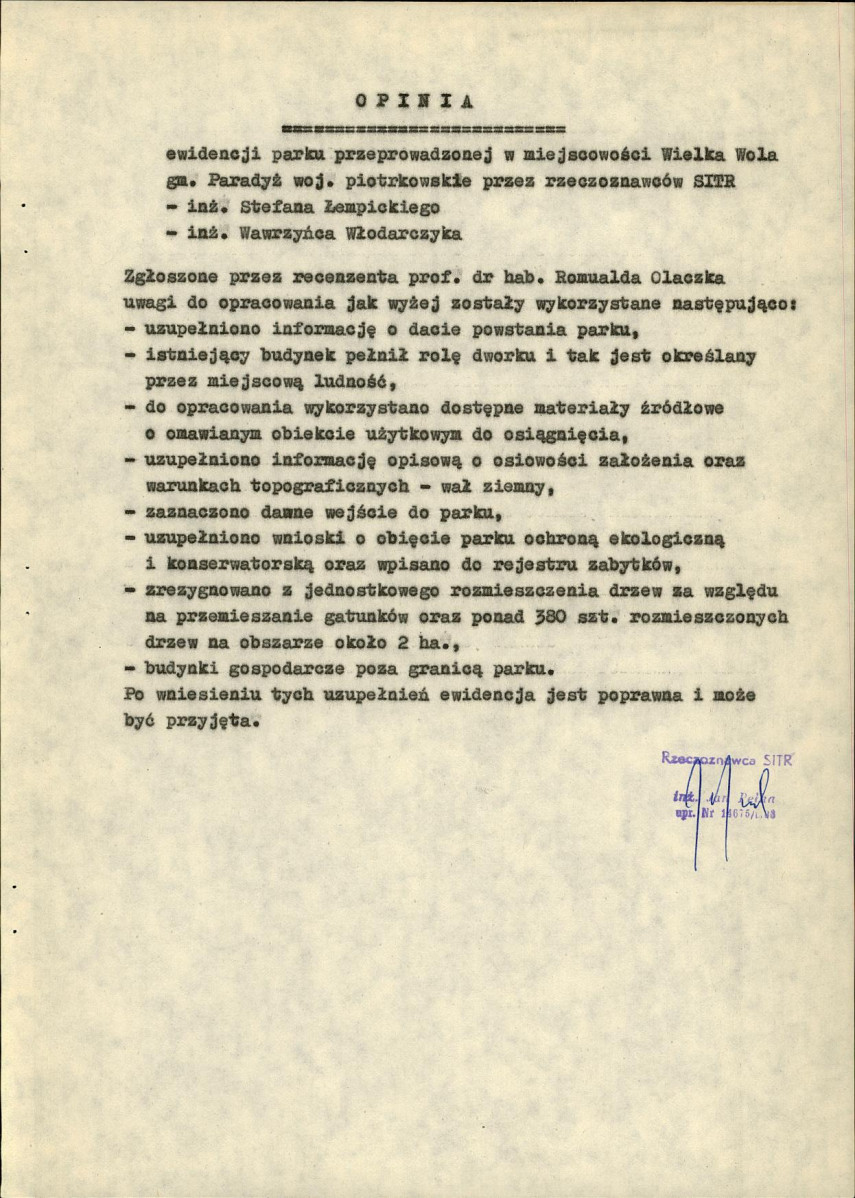 EP - Ewidencja parkowa, skan nr 27