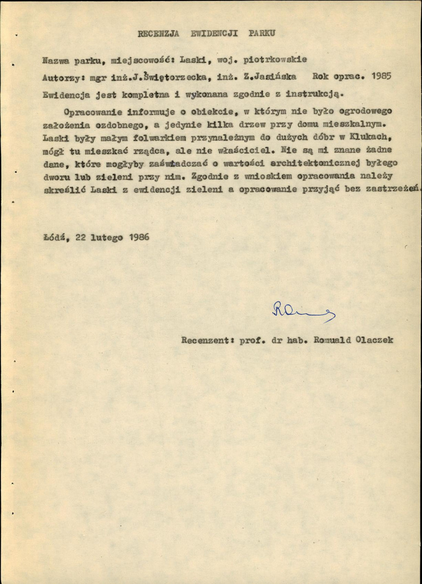 EP - Ewidencja parkowa, skan nr 5