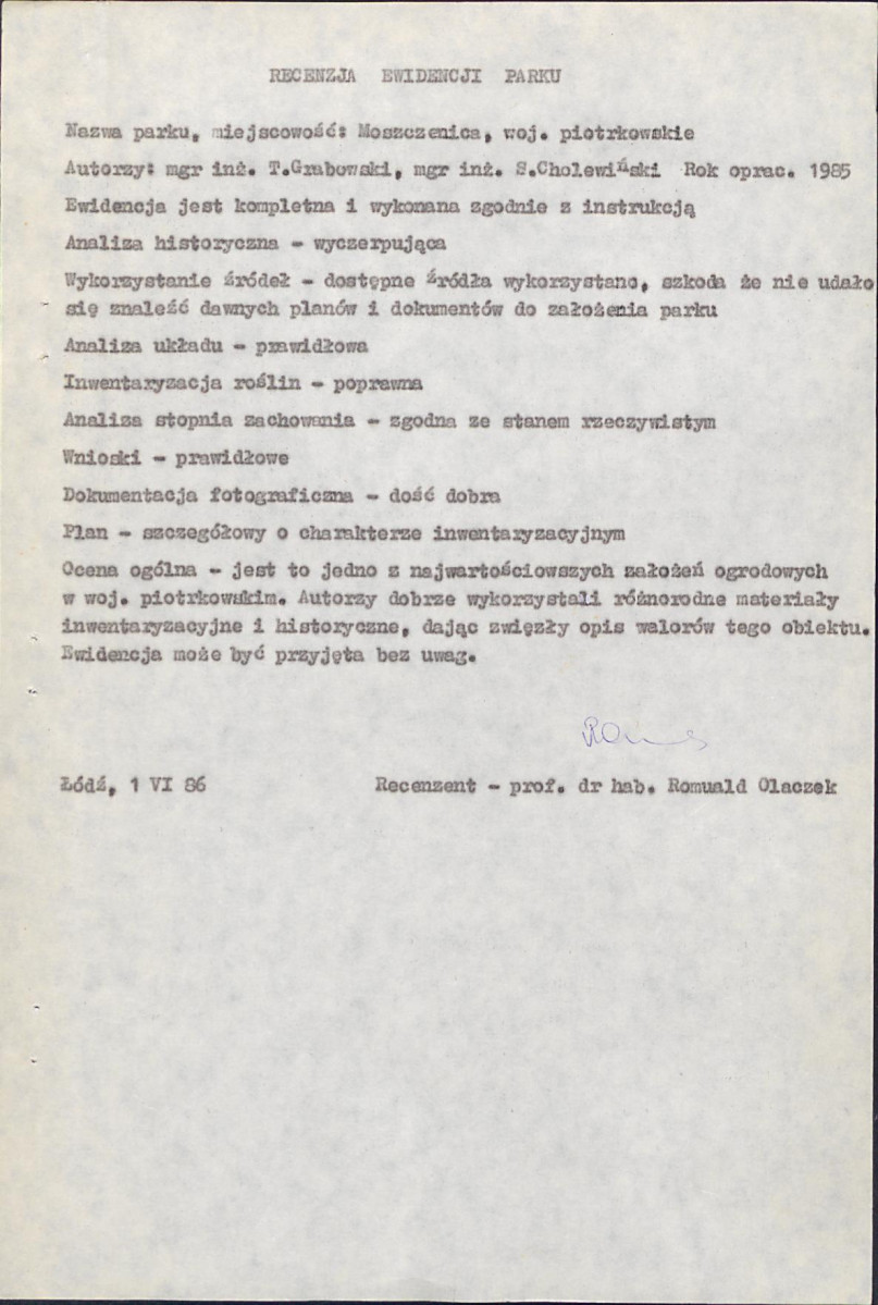 EP - Ewidencja parkowa, skan nr 5