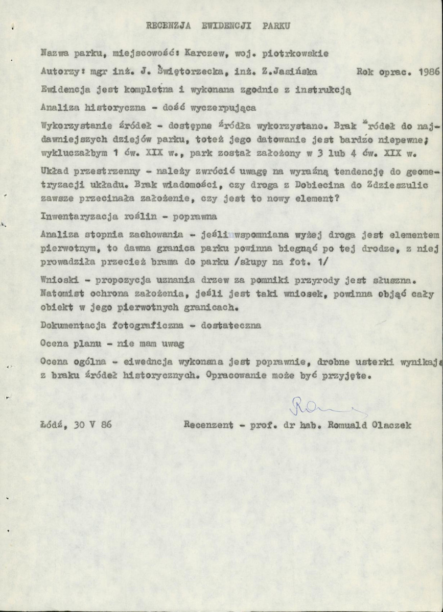 EP - Ewidencja parkowa, skan nr 5