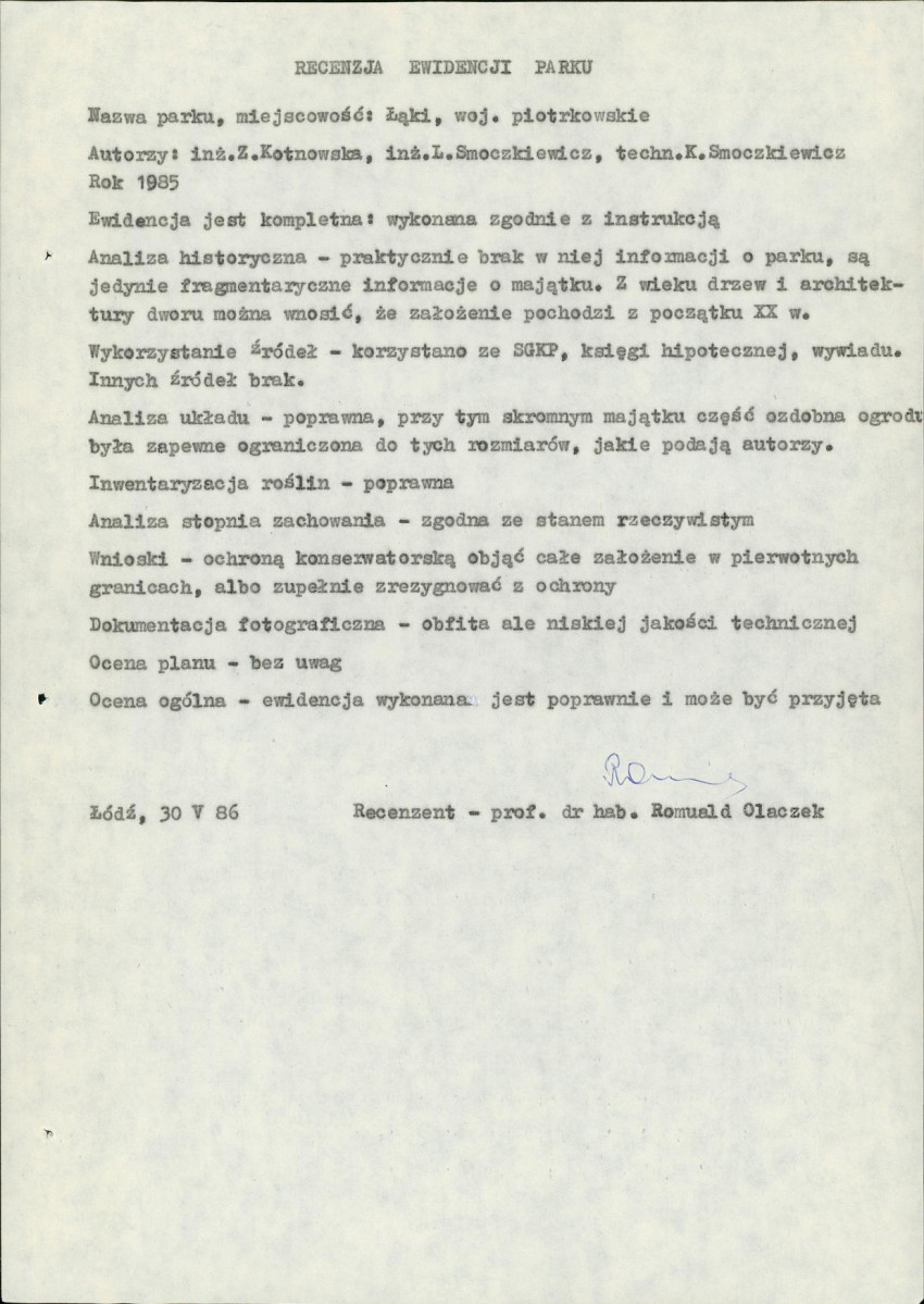 EP - Ewidencja parkowa, skan nr 5