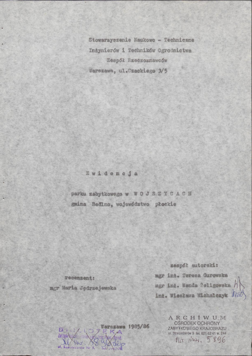 EP - Ewidencja parkowa, skan nr 5