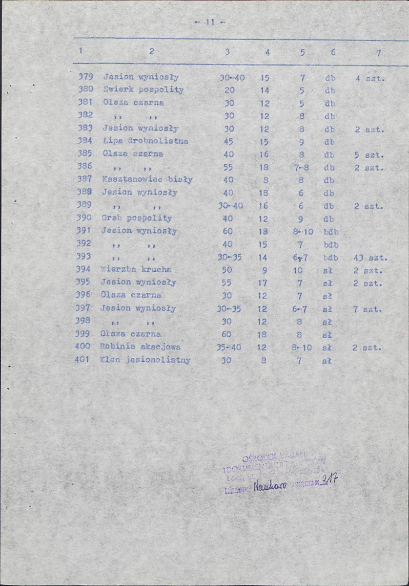 EP - Ewidencja parkowa, skan nr 28