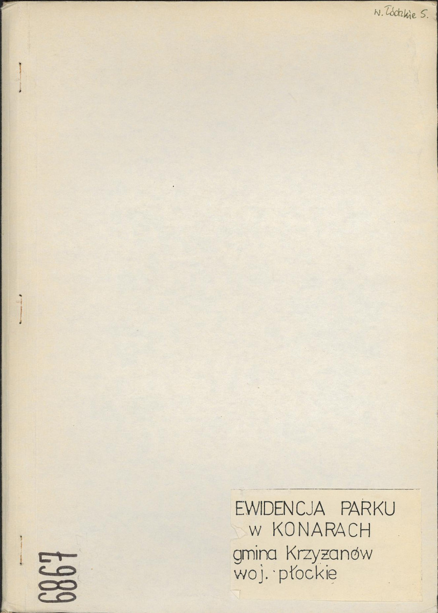EP - Ewidencja parkowa, skan nr 1