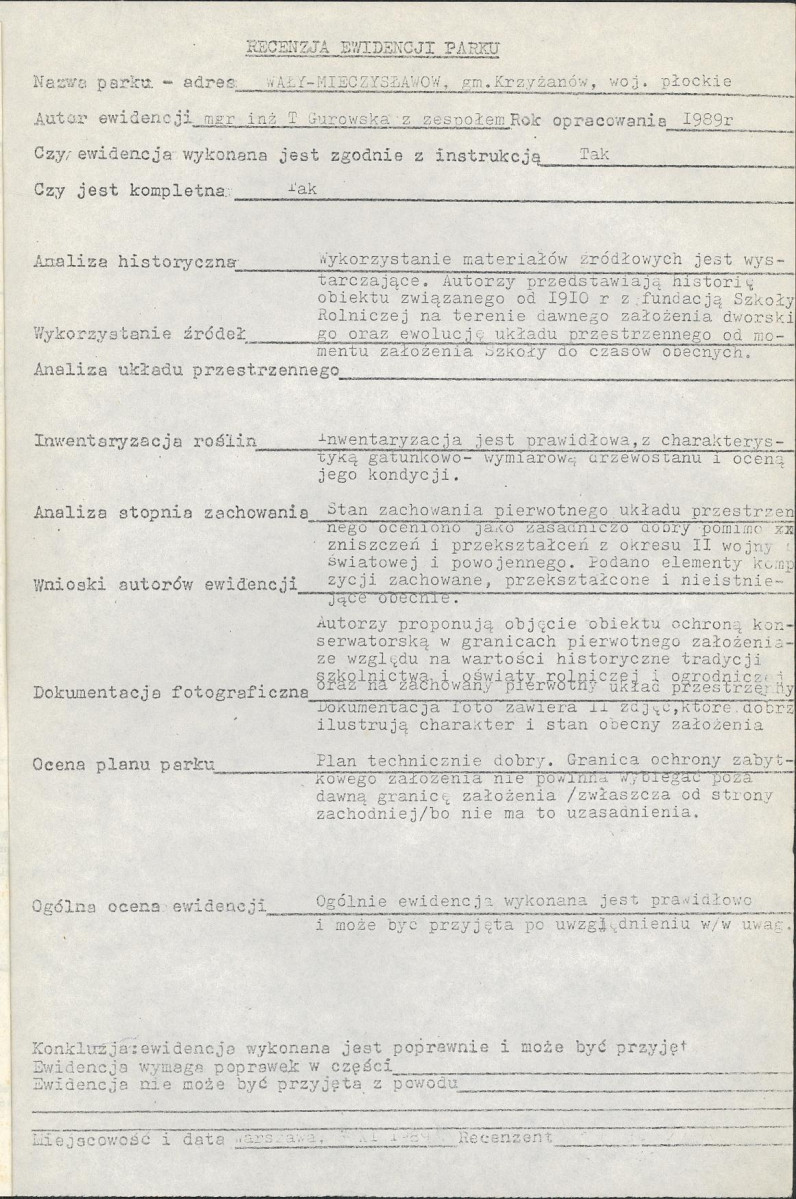 EP - Ewidencja parkowa, skan nr 4