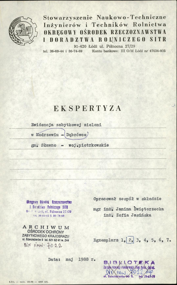 EP - Ewidencja parkowa, skan nr 4