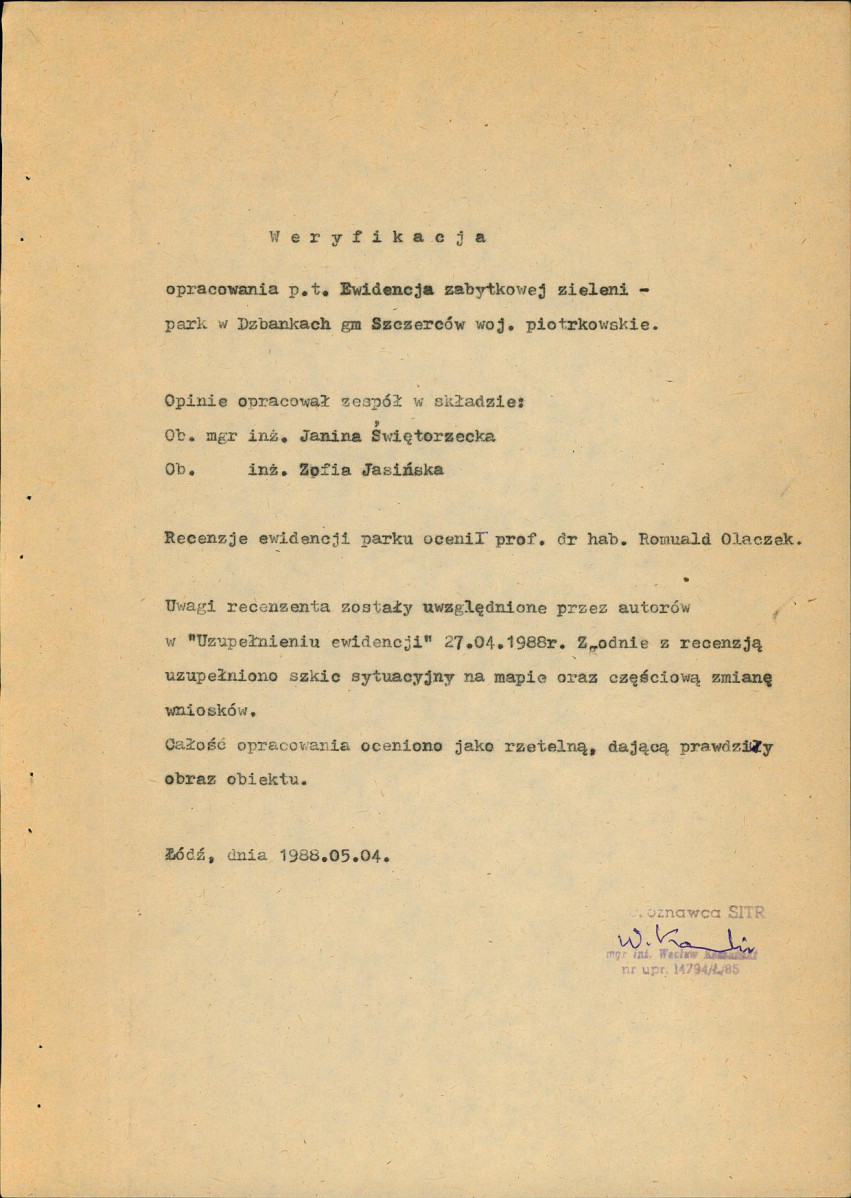 EP - Ewidencja parkowa, skan nr 7