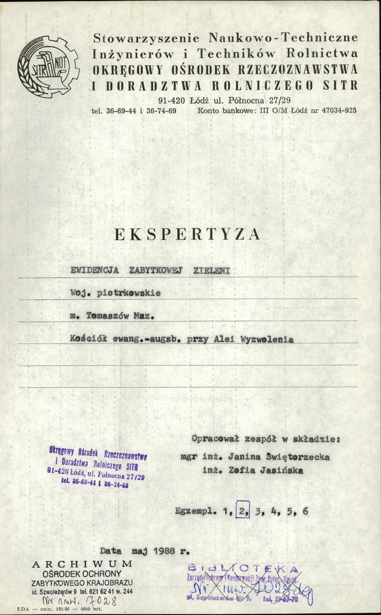 Ewidencja parkowa, skan nr 4