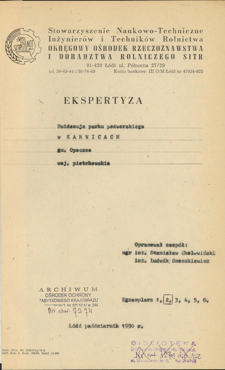 EP - Ewidencja parkowa, skan nr 4